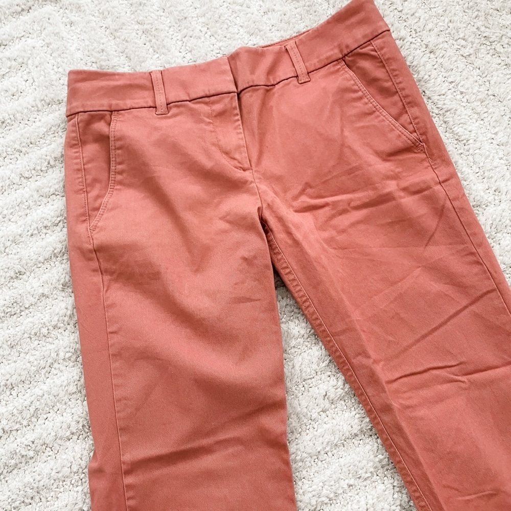 Loft - Women’s 2 Petite Red Cropped Chinos - Picture 2 of 5